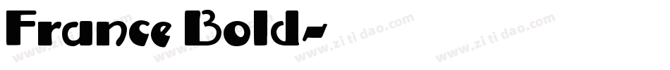 France Bold字体转换